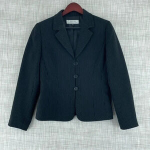 Tahari Womens Size 8 blazer jacket black 1288